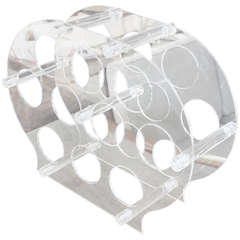 Vintage 1970's Lucite Wine Rack