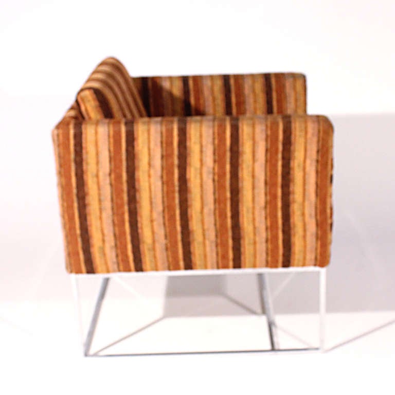 Late 20th Century Milo Baughman Cube Chairs For Sale