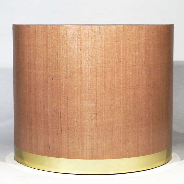 Raffia Demilune Table