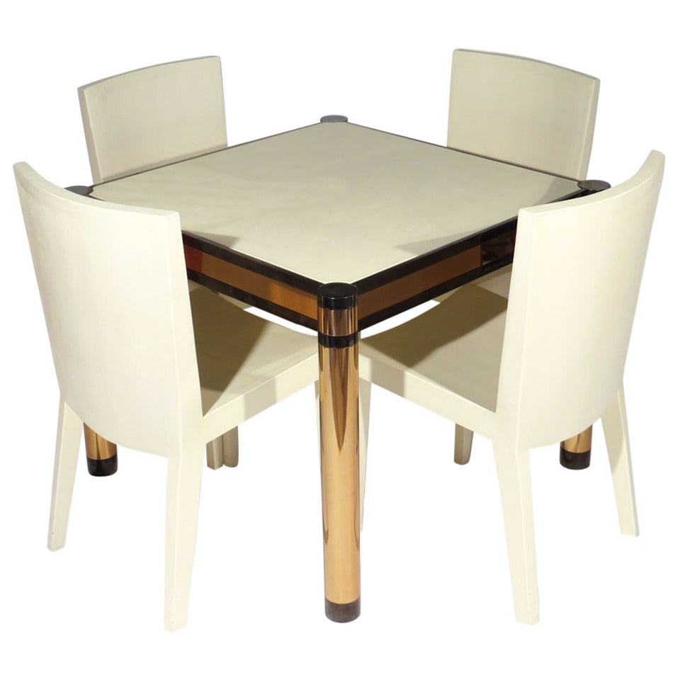 Karl Springer Table and Chairs