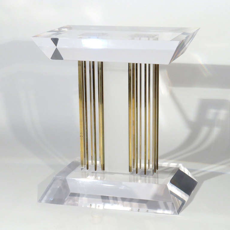 Spectrum Lucite Table For Sale 1