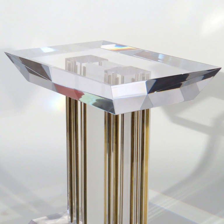 Spectrum Lucite Table For Sale 2