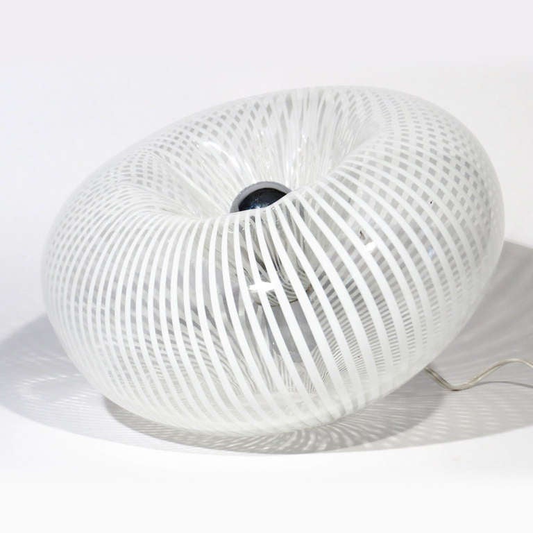 Murano Swirl Glass Lamp