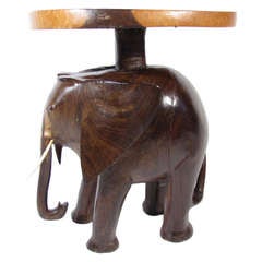 Vintage Rosewood Elephant Table