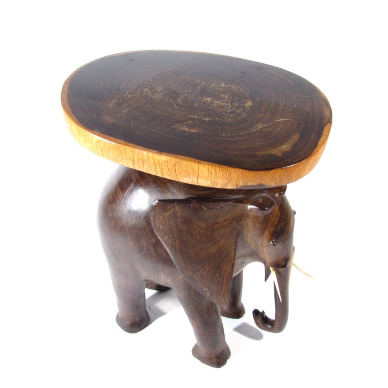 Rosewood Elephant Table 1