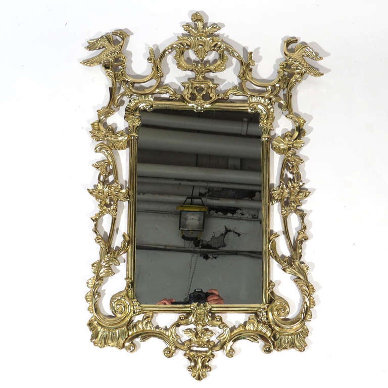 Griffin Brass Mirror