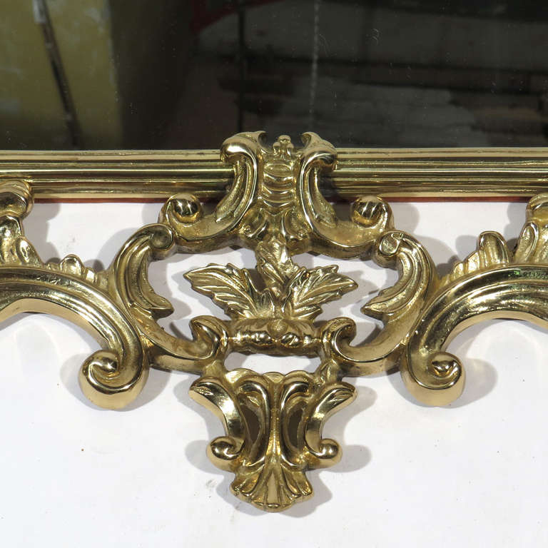 Griffin Brass Mirror In Excellent Condition For Sale In Baltimore, MD