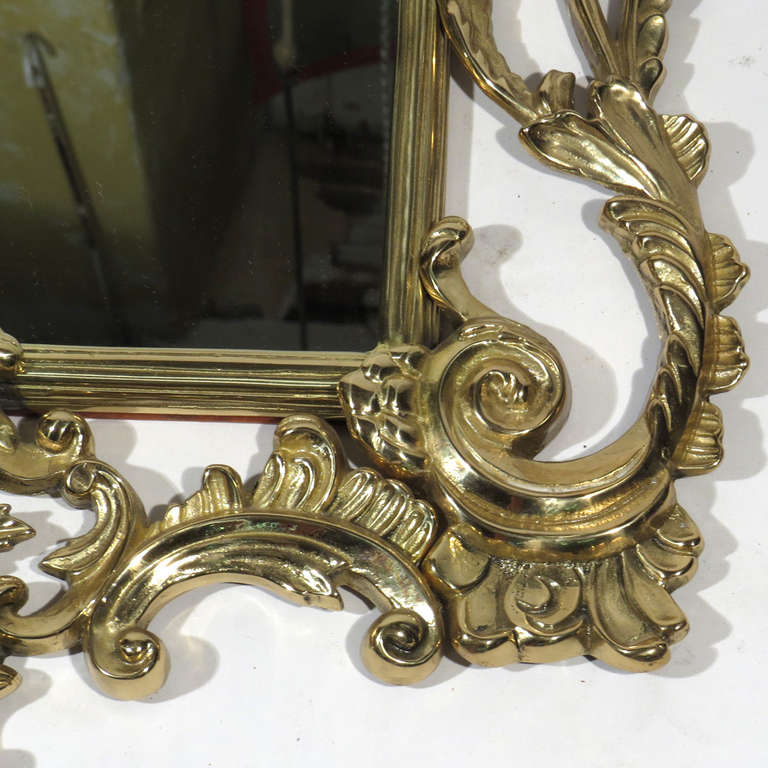 Griffin Brass Mirror For Sale 1