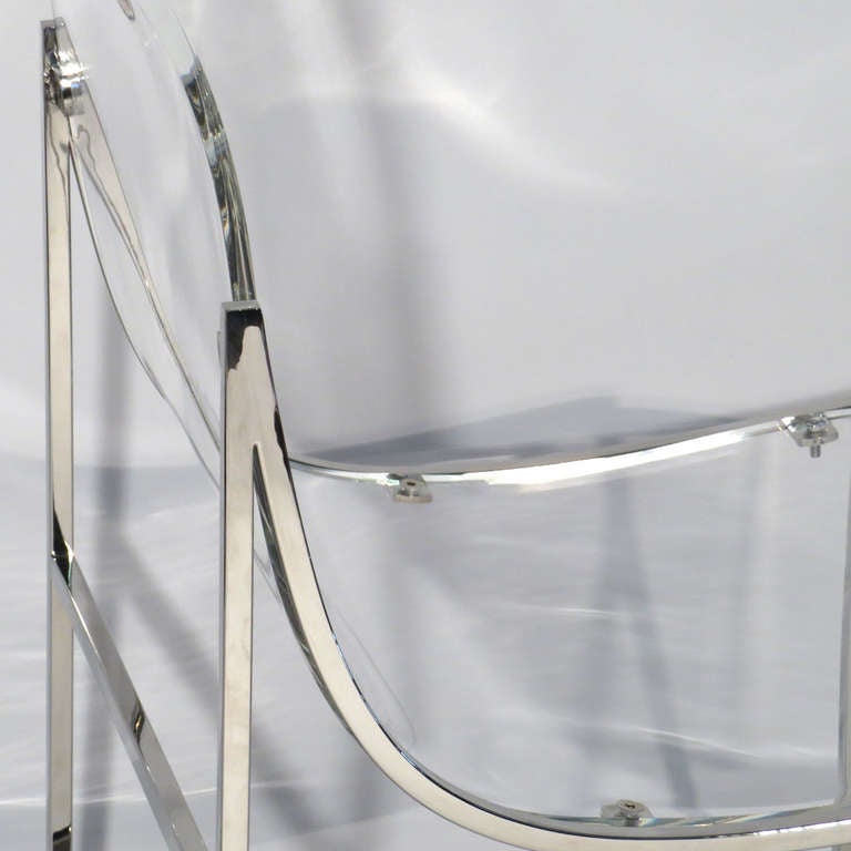 12 Lucite Dining Chairs For Sale 1