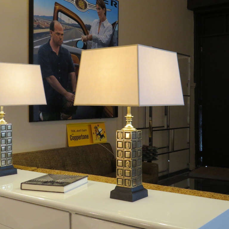 Laurel Chess Lamps In Excellent Condition For Sale In Baltimore, MD