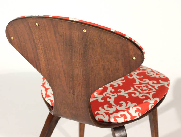 Fabric Norman Cherner for Plycraft Chair For Sale