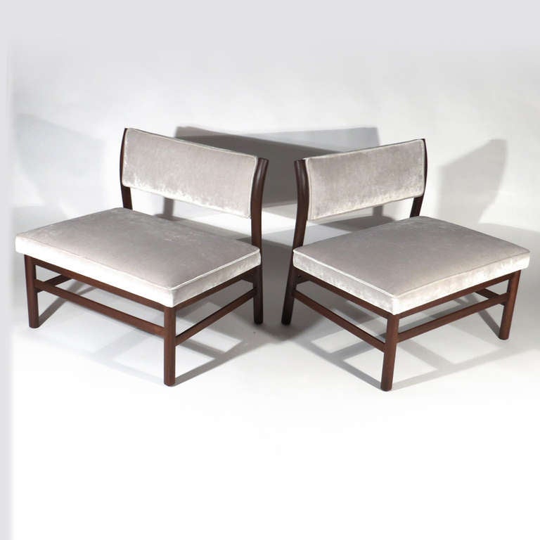 Mid-Century Modern Harvey Probber Slipper Chairs For Sale