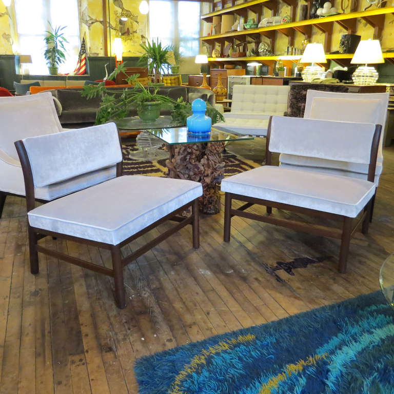 Mid-20th Century Harvey Probber Slipper Chairs For Sale