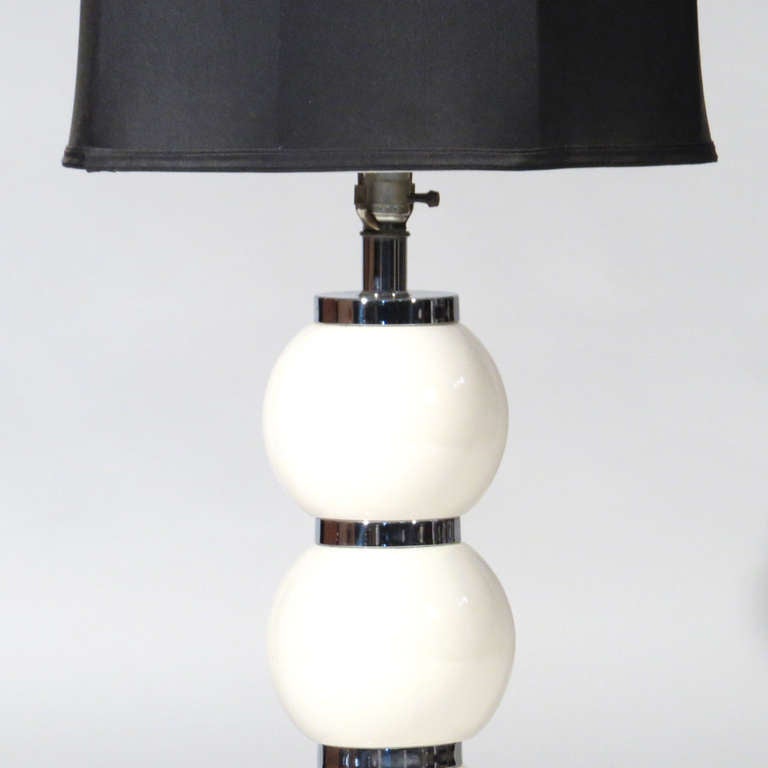 American Ceramic Ball Lamp For Sale