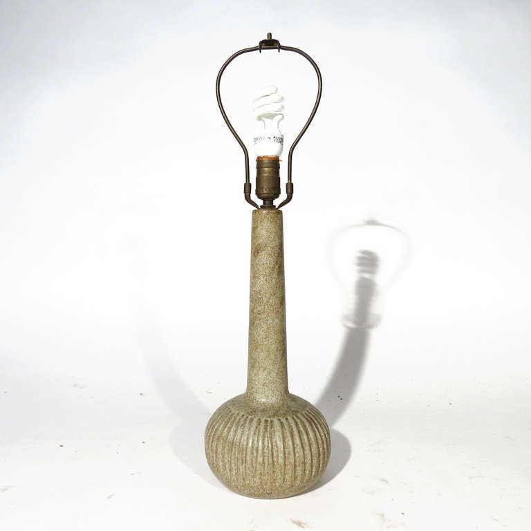 Mid-Century Modern Martz Speckled Lamp For Sale