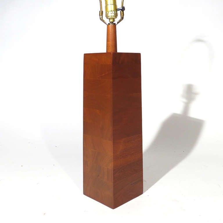 American Architectural Walnut Lamps