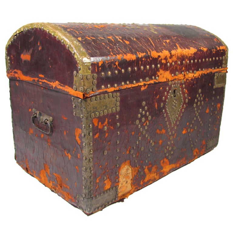 Antique Spanish Trunk at 1stdibs