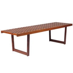 Danish Teak Grid Table