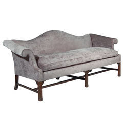 Chippendale Design Camel Back Sofa