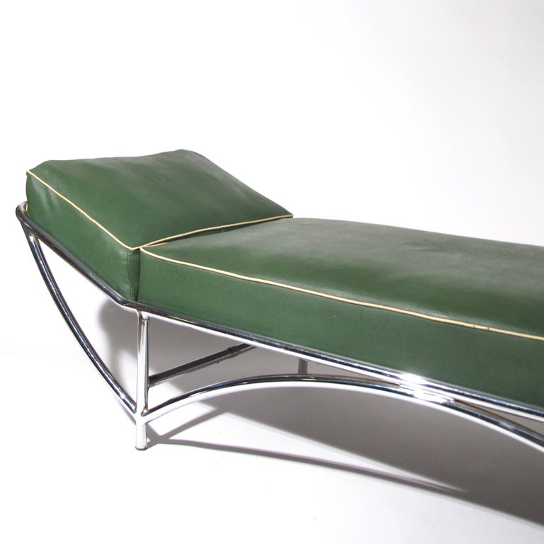 Mid-Century Modern KEM Weber Art Deco Chaise Longue For Sale