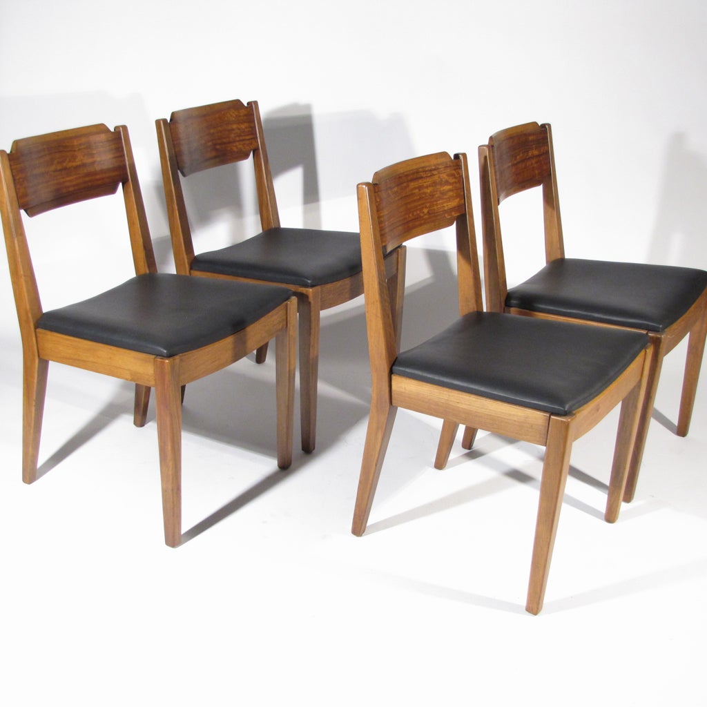 Four Milo Baughman Dining Chairs