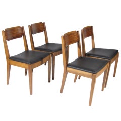 Four Milo Baughman Dining Chairs