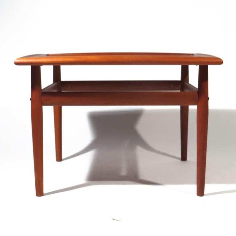 Grete Jalk Danish teak side table. Immaculate restored condition.