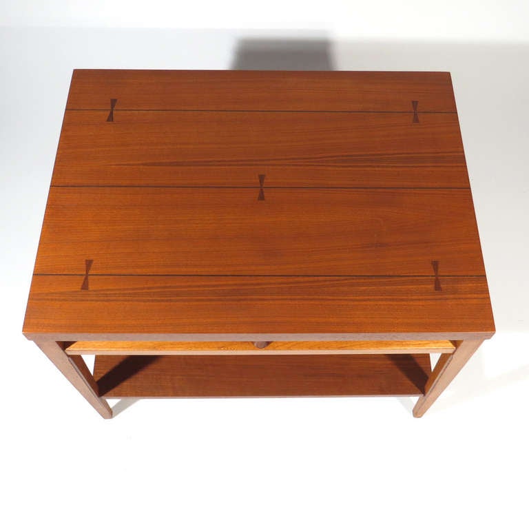 Mid-Century Modern Tuxedo Table For Sale