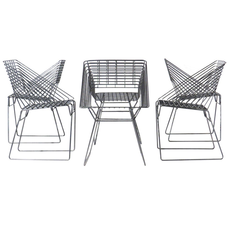 Verner Panton Wire Chairs For Sale