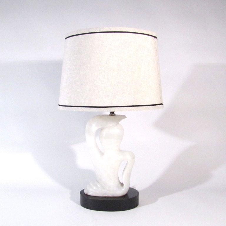 Figural Alabaster Lamps