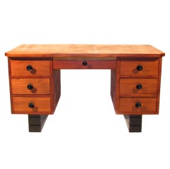 Vintage Rustic Mid-Century Cedar Desk
