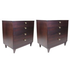 Pair Mahogany Chests