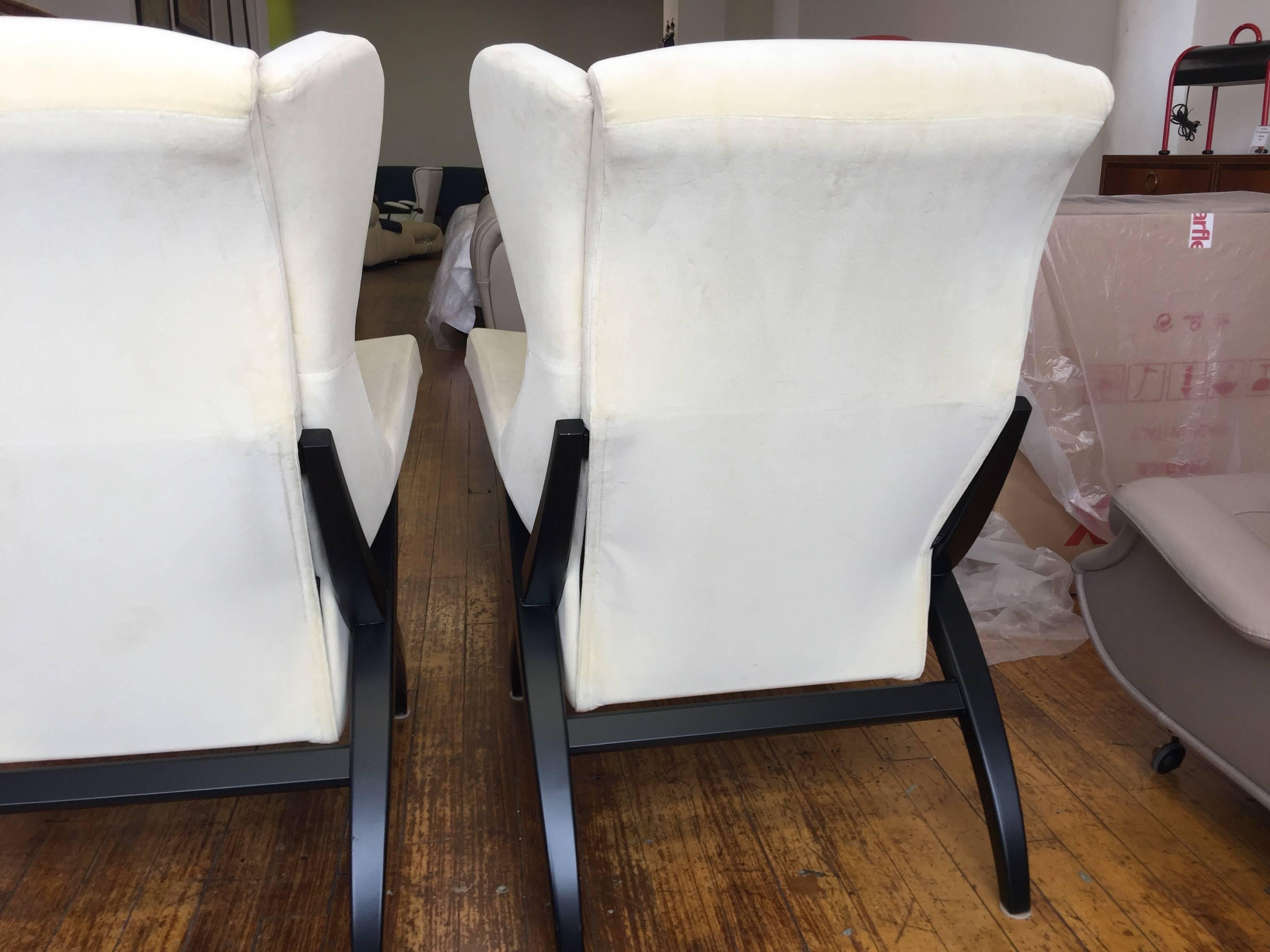 Fiorenza Lounge Chair Design by Franco Albini 1952 for Arflex, Velvet Cotton 1