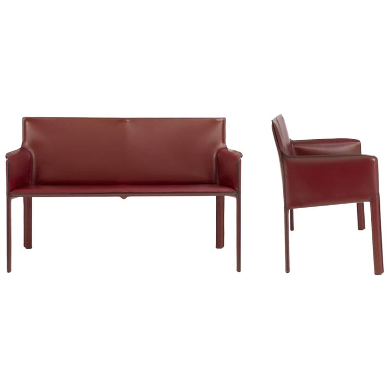 Italian Modern Office Leather Sofa Made In Italy 30 Colors