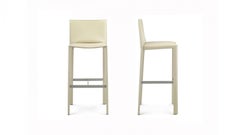Italian Designer Bar Stool fully covered with leather, new and made in Italy