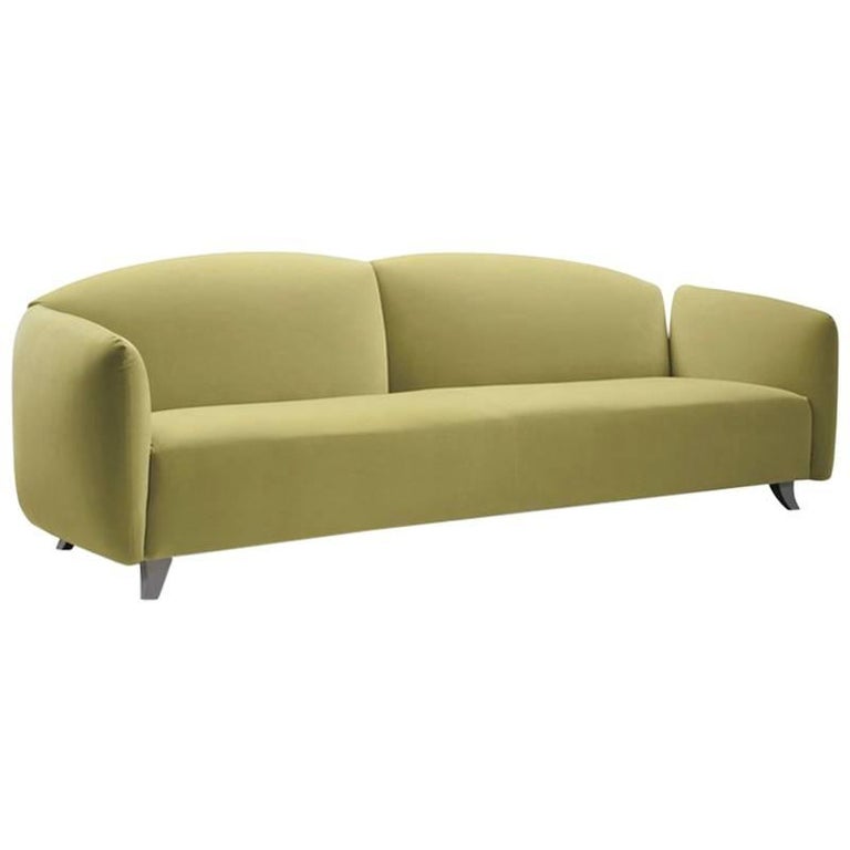 Modern Italian Designer Sofa Made in Italy, Fabric or Leather