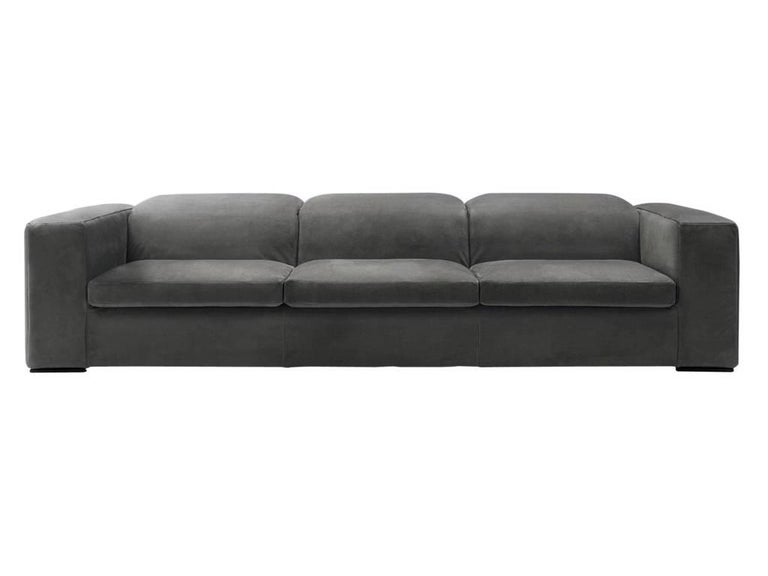 Italian Modern Sofa With Adjule Back Cushions Made In Italy