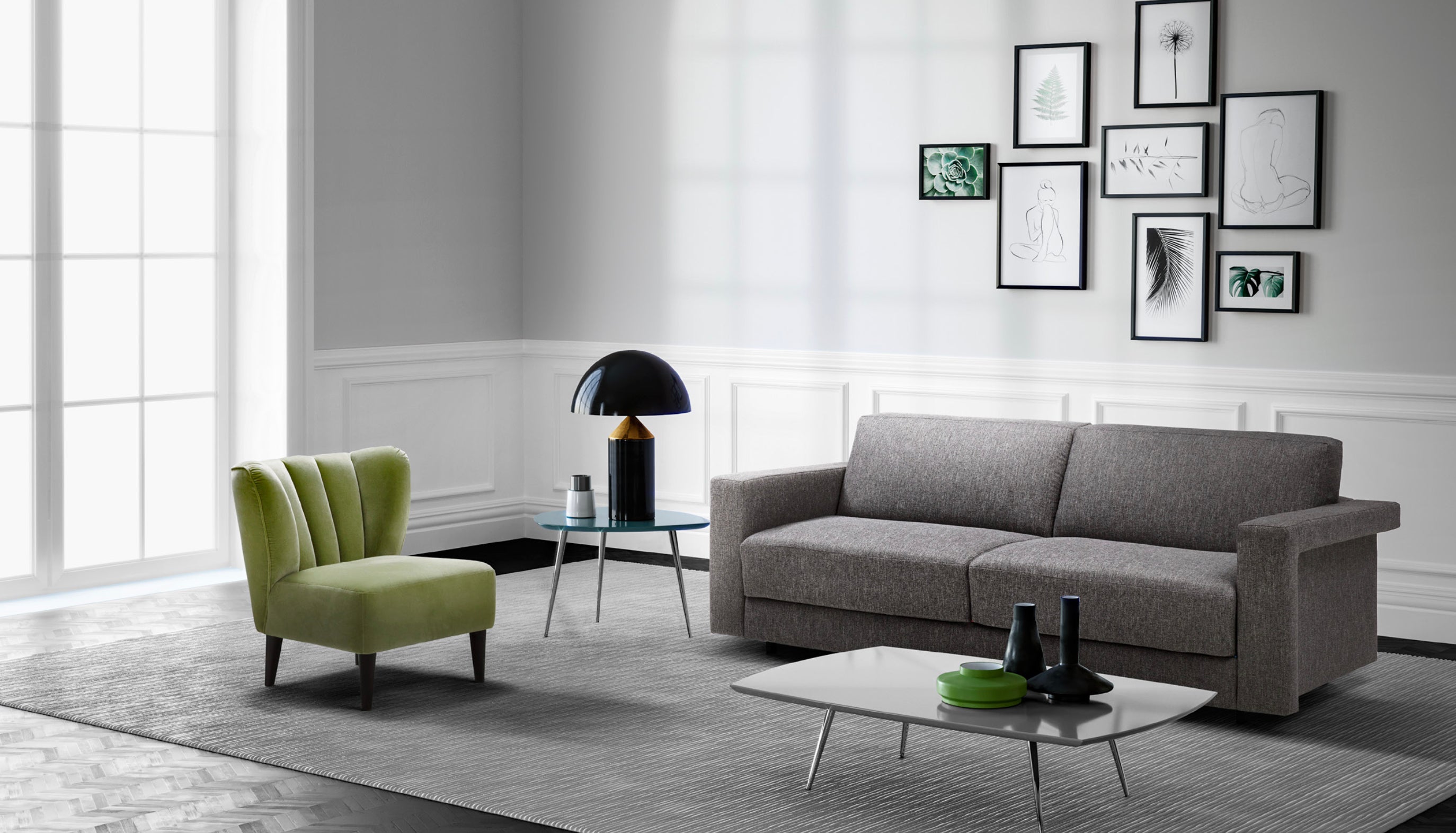 Modern Italian Sofa Bed Convertible Sleeper Contemporary Design