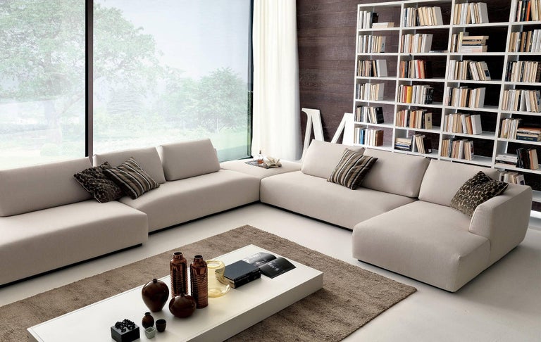 Italian Design Furniture Sectional Sofa Made In Italy Fabric New