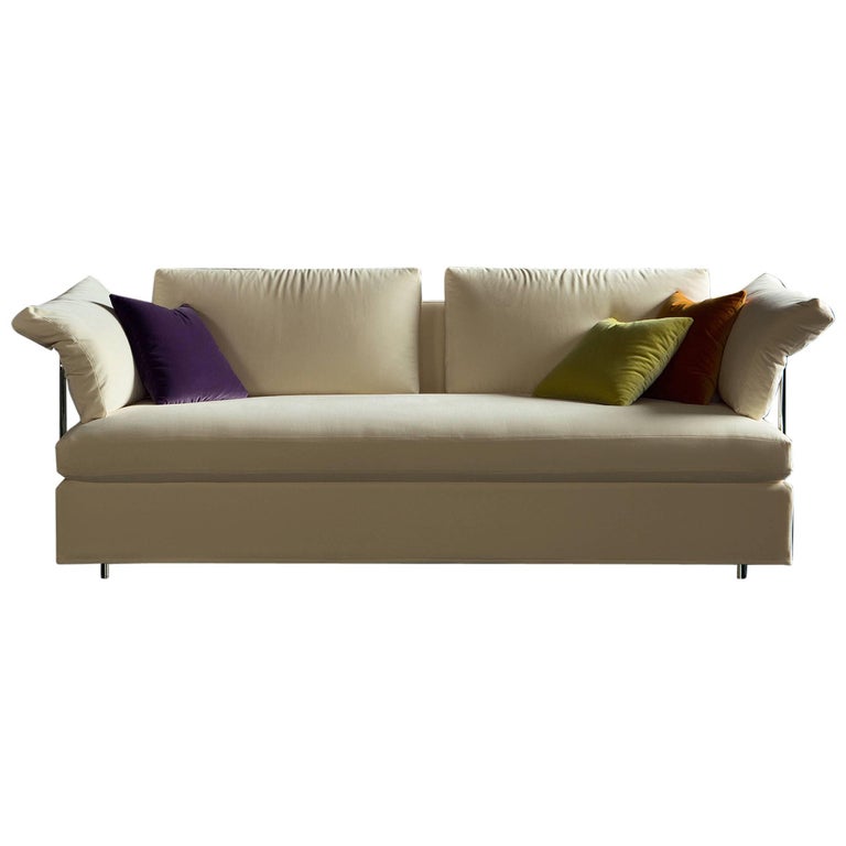 Italian Modern Sofa Bed Sb46 With Arms Fabric New Made In Italy Italian Modern Sofa Bed Sb46 With Arms Fabric New Made In Italy For