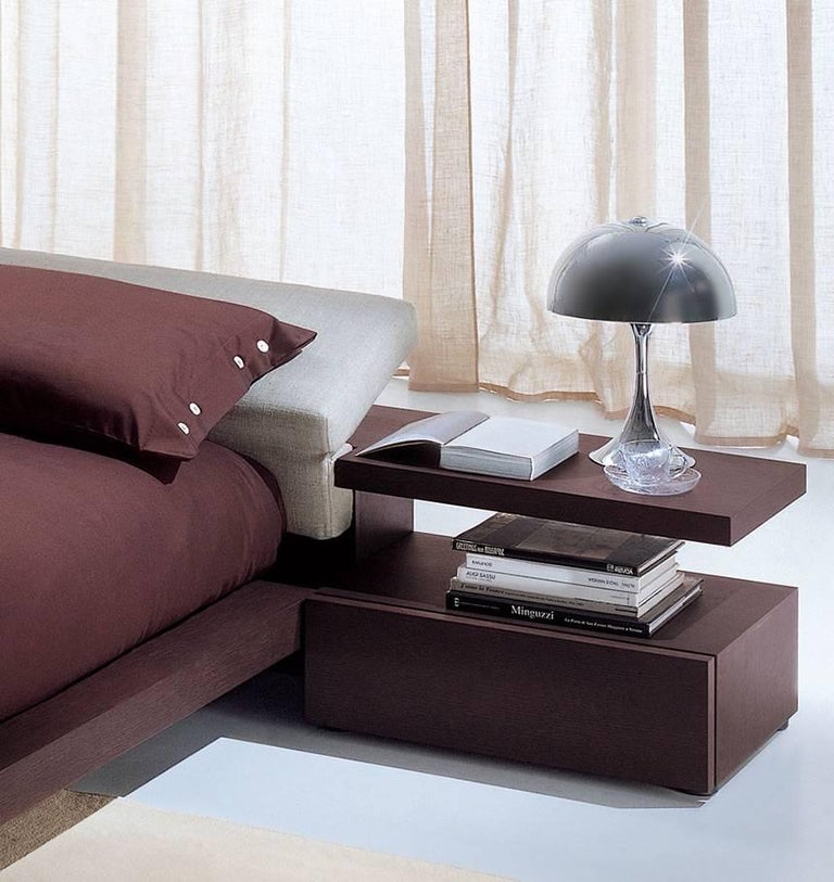 Modern Italian Furniture Platform Bed, King Size, Made in Italy For