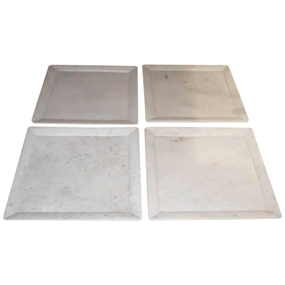 Large Square Marble Plates