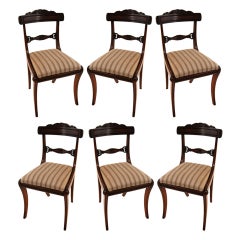 Antique Set of 6 Regency Side Chairs