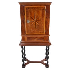Walnut Cabinet on Stand