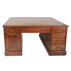 Antique Georgian Revival Partners' Desk