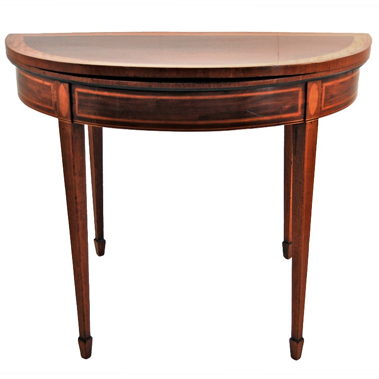 George III Mahogany Games Table For Sale