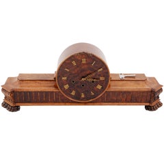 Vintage Walnut Mantel Clock