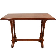 Victorian Gothic Oak Occasional Table