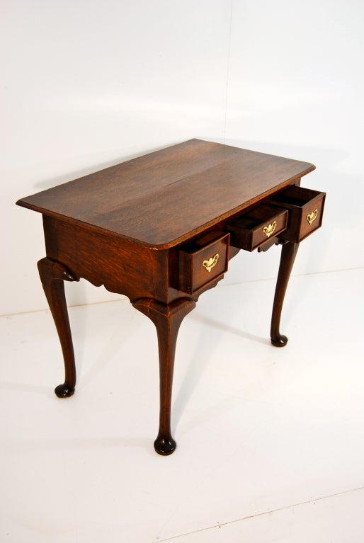 18th Century and Earlier Oak Lowboy For Sale