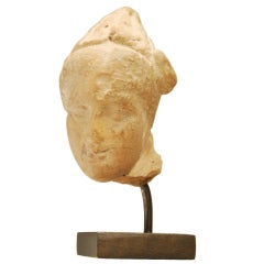 Anceint Greek Terracotta Female Head